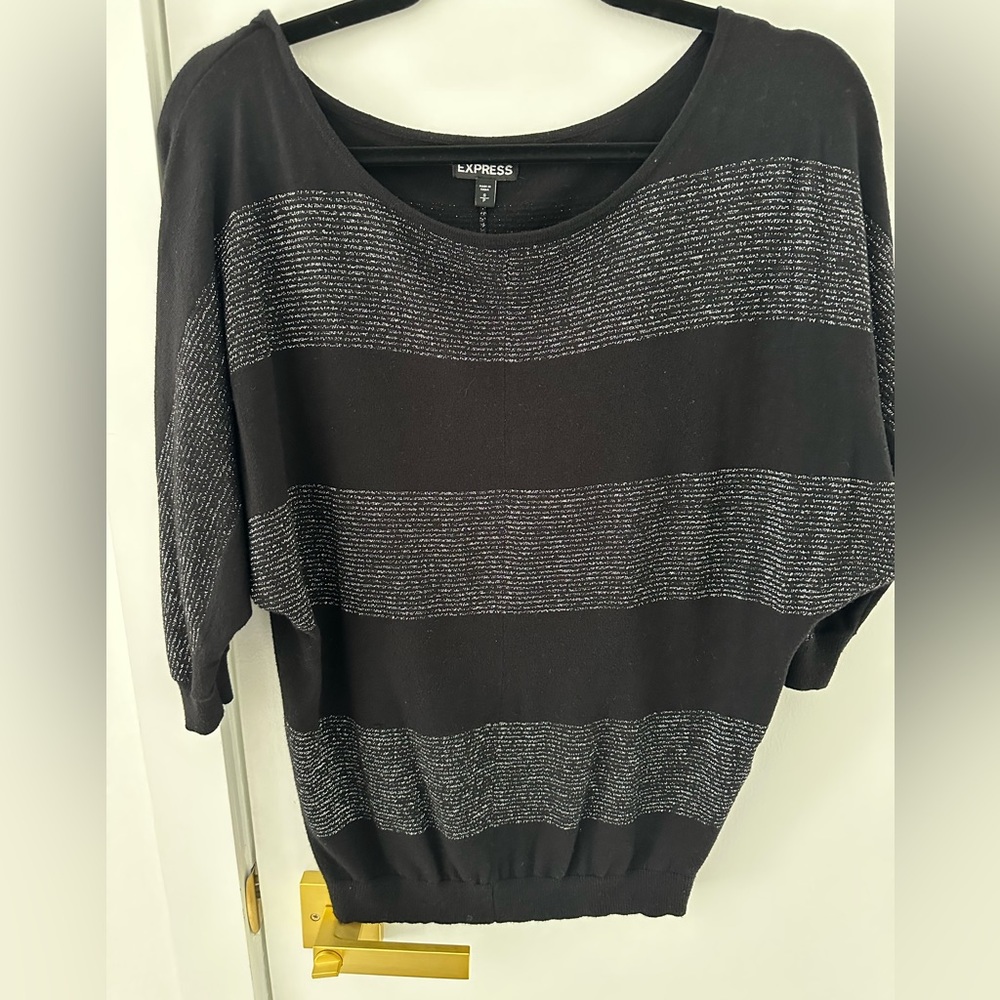 Express Shoulder Sweater - Women | Color: Black / multi | size S